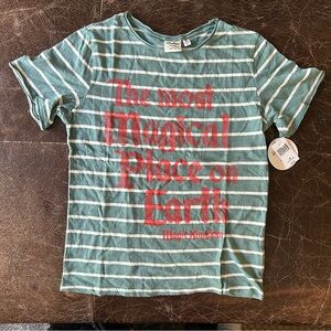 Disney Forever Collection Junk Food Most Magical Place on Earth Striped Shirt